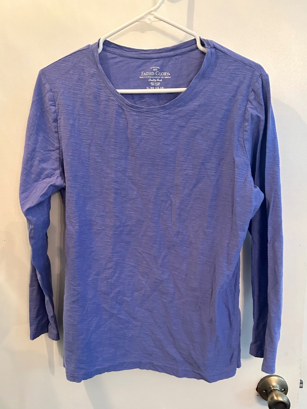 Faded Glory Blue Long Sleeve XL